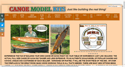 Desktop Screenshot of canoemodelkits.com