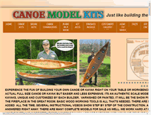 Tablet Screenshot of canoemodelkits.com